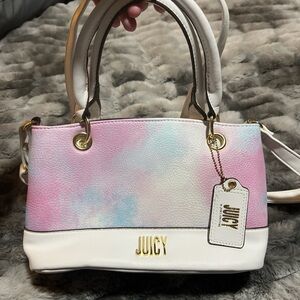 Juicy Couture Pastel Pink and White Satchel